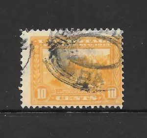 U.S. SCOTT 400 USED FINE - 1913 10c ORG YELLOW PAN-PACIFIC ISSUE - Picture 1 of 2