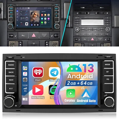 Für VW Touareg 7L Bj. 2002-2009 Autoradio Navi GPS 2+64GB SWC Android 13 RDS BT - Bild 1 von 4