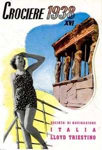 LLOYD TRIESTINO-Servizi per l'impero-CROCIERE 1938 - CARIATIDI-GRECIA - Imagen 1 de 1