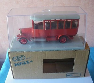 CEF Replex 114 France Magirus Deutz 2C V110 Bus Rouge 1:40 + Boite - Picture 1 of 12