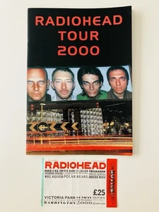 2000 Radiohead Programme & Ticket - Warrington Victoria Park 01/10/00 - Imagen 1 de 1