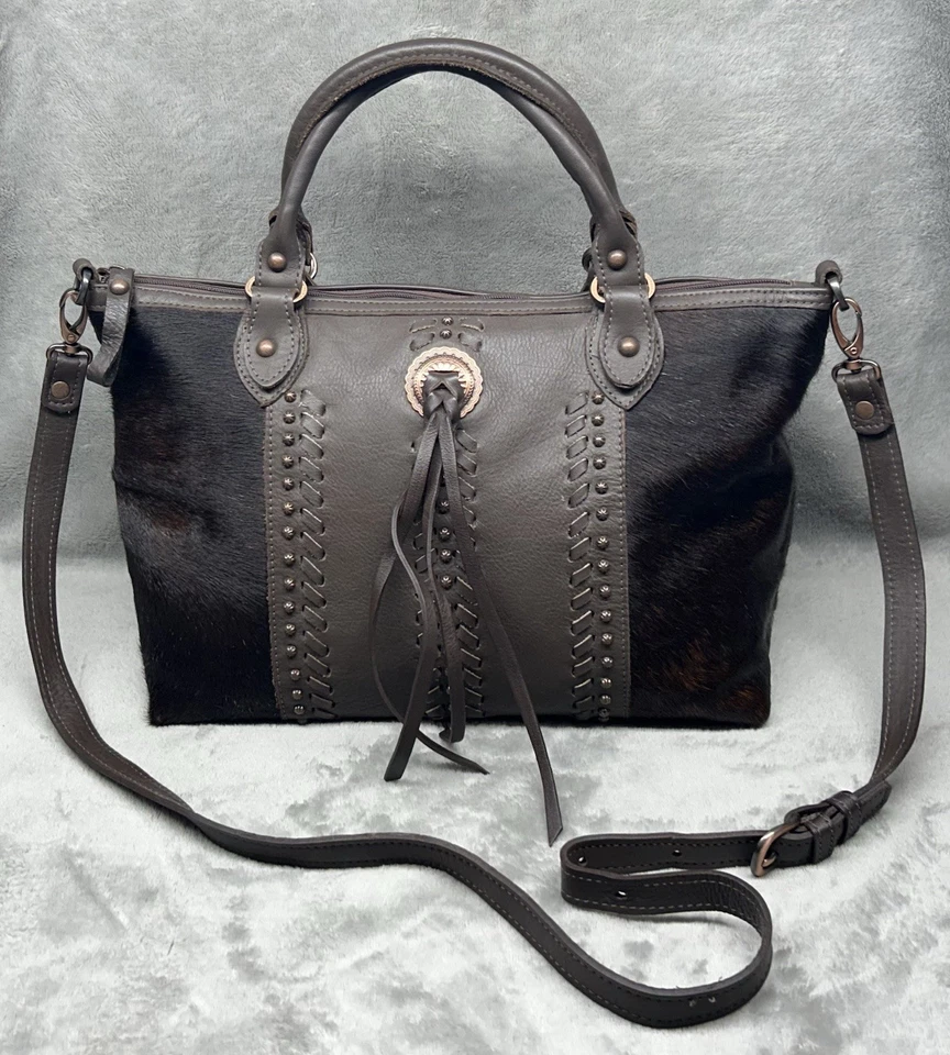 Cartera grande convertible American West Cow Town con cremallera | Vendedor de EE. UU. Foto 1 de 4