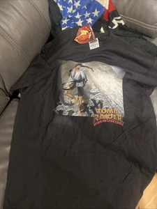 Vintage Lara Croft Tomb Raider Videospiel Karate T-Shirt XL Neu mit Etikett - Bild 1 von 4