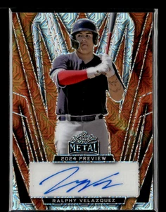 Ralphy Velasquez 2024 Leaf Metal Preview Orange Mojo Auto 6/8 - Picture 1 of 2