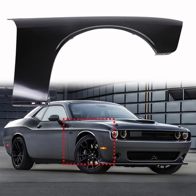 NEW Primered Steel Front RH Passenger Side Fender for 2008-2023 Dodge Challenger - Изображение 1 из 4