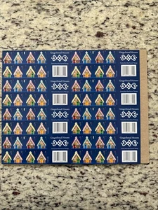2013 4820d Imperf Gingerbread Houses without Die-Cuts Press Sheet as Scan Shows - Picture 1 of 2