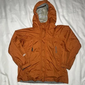 Marmot Boys Rain Jacket Orange Size S (6-7) Waterproof Hooded Outdoor Hiking - Picture 1 of 7