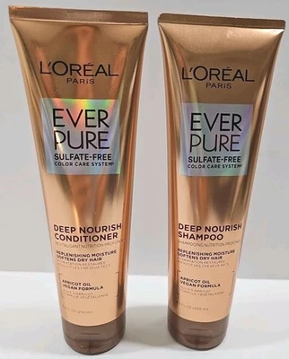 L'Oreal Paris Ever Pure Sulfate Free Color Care System Shampoo Conditioner New. - Image 1 of 4