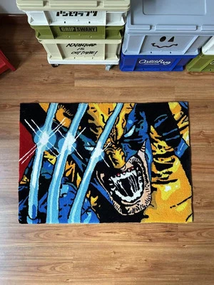 漫威 X 战警狼漫画书定制手工丙烯酸塔夫特地毯卧室 — 第 1/4 张图片