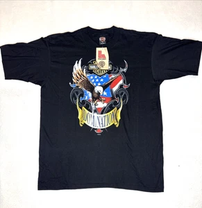 Vintage Harley Davidson Domination T-Shirt XL Sarasota FL NOS Neu mit Etikett Made USA Single - Bild 1 von 10