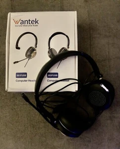 Wantek Headset with Microphone Noise Cancelling Headphone - Picture 1 of 2