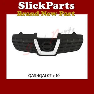 GRILLE FITS NISSAN QASHQAI 2007 2008 2009 2010 WITH CHROME MOULDING - Picture 1 of 1