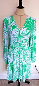 LILLY PULITZER Calla Langarmkleid "KISS MY TULIPS" Größe Medium neu mit Etikett $ 178 - Bild 1 von 10