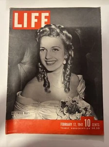 LIFE MAGAZINE FEBRUARY 17 1941 HOLLYWOOD PARTY - Picture 1 of 2