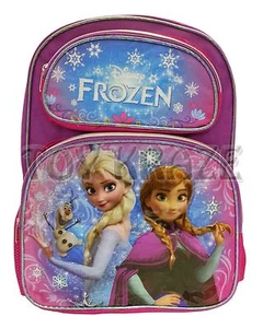 MOCHILA DISNEY'S FROZEN! BOLSO ESCOLAR ROSA Y PÚRPURA SNOW HERMANTERS NIÑAS 16" NUEVO CON ETIQUETAS - Imagen 1 de 1