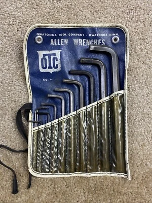 Vintage OTC Allen Wrench Set w/ Original Storage Pouch /Roll - Image 1 of 4