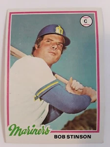 1978 Topps Bob Stinson #396 baseball card Seattle Mariners - Picture 1 of 3