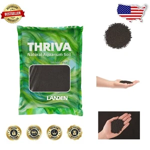 THRIVA Natural Aquarium Soil - 5L Clay Gravel Substrate for Healthy Aquatic Life - Picture 1 of 9