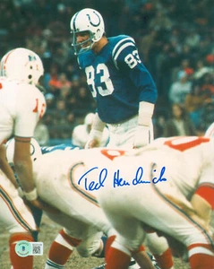 Colts Ted Hendricks Authentic Signed 8x10 Vertical Photo Autographed BAS - Picture 1 of 1