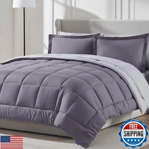 Juego de cama reversible Nestl 7 piezas - Juego de edredón para todas las estaciones con funda de almohada - Imagen 1 de 5