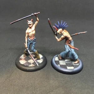 2X PUNK ZOMBIES PRO PAINTED RESURRETIONIST MALIFAUX WYRD - Picture 1 of 2