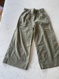 girls wide leg trousers age 8 GAP kids green - Picture 1 of 3