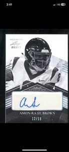 /15🔥 Amon-Ra St Brown 2021 Leaf Draft Ultimate Autograph RC Rookie AUTO 12/15👀 - Picture 1 of 2