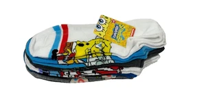 Boys' Spongebob Squarepants 6pk No show Socks - White - Picture 1 of 6