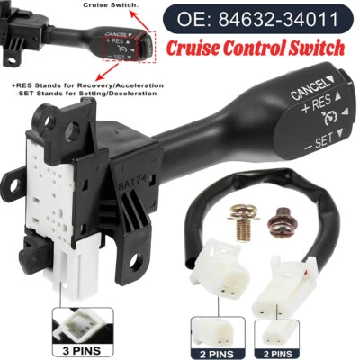 Cruise Control Switch For Toyota Camry Corolla Tundra RAV4 LEXUS 84632-34017  - Image 1 of 4