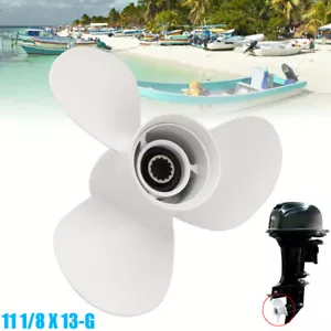 11 1/8 X 13-G Outboards 3 Blade Aluminum 30-60HP Boat Propeller Prop For Yamaha - Picture 1 of 8