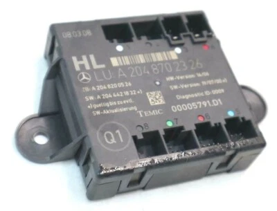 08-14 Mercedes W204 C300 C350 Rear Left Driver Side Door Control Module Unit OEM - Image 1 of 4