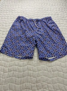 Peter Millar Badehose Herren XL blau lila geometrisch Seaside Collection gefüttert - Bild 1 von 12