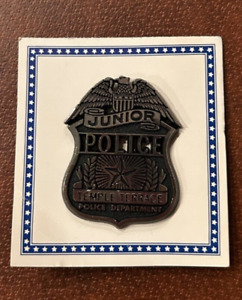 Vintage Temple Terrace Tampa Bay Florida Junior Police Badge Plastic