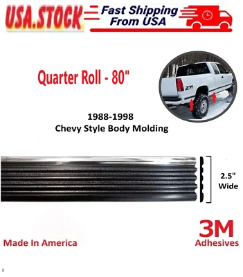 Replacement Chrome Side Body Trim Molding for 1988-1998 Chevy GMC Tahoe Suburban Foto 1 de 4