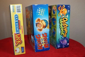 (NEW) Family Ages 5+ BOARD GAME BUNDLE: ISPY , OCTOPUS SHOOTOUT , KING OF RING - Picture 1 of 10
