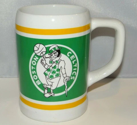 BOSTON CELTICS Mug Cup NBA Uniform Stein Tankard Basketball Cover