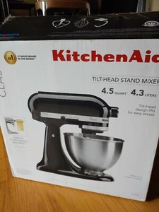 Neu! KitchenAid 4,5 Quart Klassischer Neigekopf Standmixer Onyx Schwarz - Bild 1 von 2