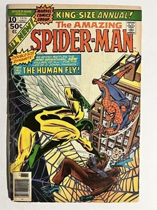 INCREDIBILE SPIDERMAN ANNUALE #10 1976 ETÀ DEL BRONZO MERAVIGLIA FUMETTI LA MOSCA UMANA - Foto 1 di 2
