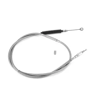 Cable de embrague de acero inoxidable 68 11/16" de longitud extendida para Harley Dyna FXD 06-17 - Imagen 1 de 4
