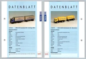 MB SK '94 / MAN F2000 #237/8 Hangerzuge - Herpa Data Sheet - Picture 1 of 1