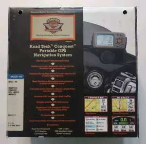 Garmin Harley Davidson Road Tech Conquest Portable Navigation with Accessories - Picture 1 of 24