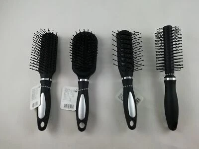 Hairbrush 17cm rubber handle massage hairstyle 4 models - Image 1 of 4