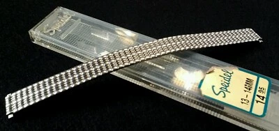 Vintage Speidel Watchband Twist-O-Flex NOS Unused in Case 13MM Stainless  - Image 1 of 4