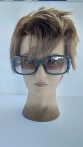 Prada SPR 14H 7BR-3M1 anthrazitgrau rechteckig Sonnenbrille Gestell 57-16 130 Italien - Bild 1 von 5