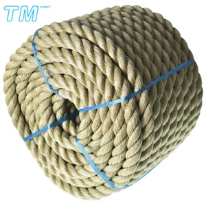 1" × 100' Manila Rope 3 Strand Twisted Rope Polypropylene Sturdy Rope - Foto 1 di 10