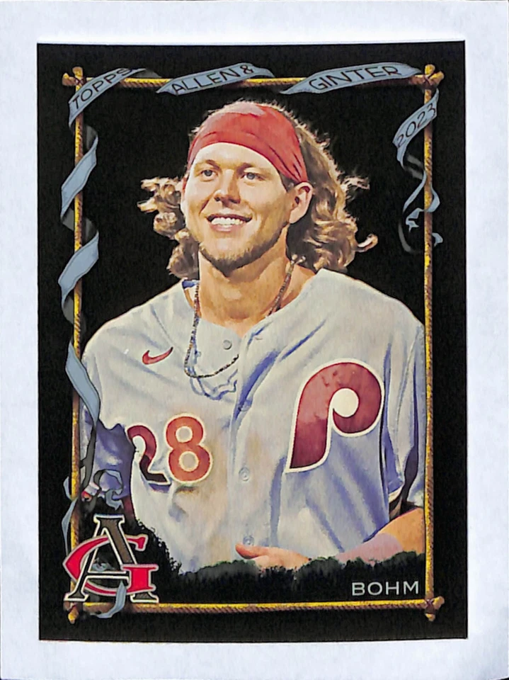 2023 Topps Allen & Ginter X #158 Alec Bohm Philadelphia Phillies - Image 1 of 2