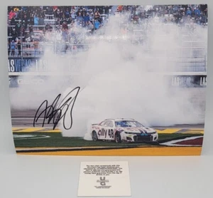 FOTO FIRMADA POR ALEX BOWMAN 8x10 NASCAR CERTIFICADO DE AUTENTICIDAD ESTRELLA #48 ALIADO - Imagen 1 de 3