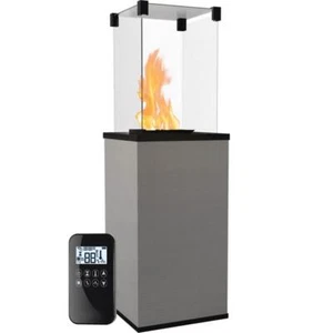 KRATKI Gaskamin PATIO Quarzstein Filo Argento Gasheizgerät 4-8,2 kW - Bild 1 von 5