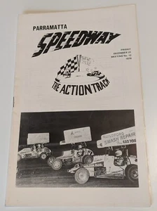 Parramatta City Raceway Speedway Programme Kinser Rush 1979 Dec 21 Meeting 12 - Picture 1 of 3