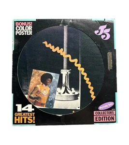 Micheal Jackson & Jackson 5 “14 Greatest Hits” LP Picture Vinyl Record w/ Poster - Picture 1 of 6
